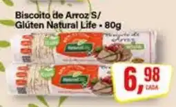 Rede Supermarket Biscoito de Arroz S/ Glúten Natural Life oferta
