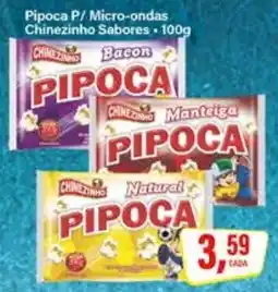 Rede Supermarket Pipoca p/ micro-ondas chinezinho sabores oferta
