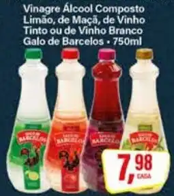 Rede Supermarket Vinagre Álcool Composto Limão, de Maçã, de Vinho Tinto ou de Vinho Branco Galo de Barcelos oferta