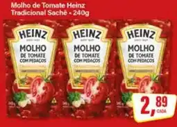 Rede Supermarket molho de tomate heinz tradicional sachê oferta