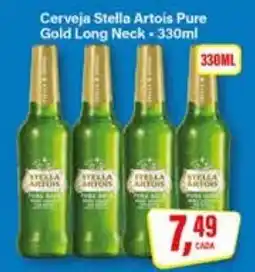 Rede Supermarket Cerveja Stella Artois Pure Gold Long Neck oferta