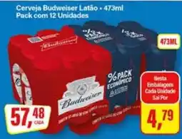 Rede Supermarket Cerveja Budweiser Latão oferta