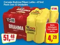 Rede Supermarket Cerveja brahma pilsen latão oferta