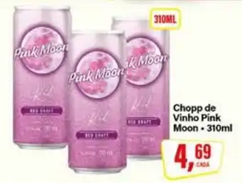 Rede Supermarket Chopp de Vinho Pink Moon oferta