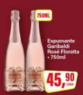 Rede Supermarket Espumante Garibaldi Rosé Floratta oferta