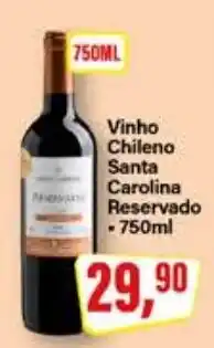 Rede Supermarket Vinho Chileno Santa Carolina Reservado oferta