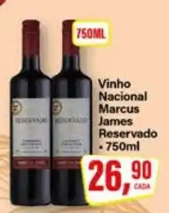 Rede Supermarket Vinho Nacional Marcus James Reservado oferta