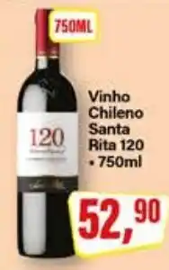 Rede Supermarket Vinho chileno santa rita 120 oferta