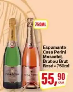 Rede Supermarket Espumante Casa Perini Moscatel, Brut ou Brut Rosé oferta