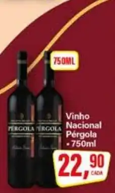Rede Supermarket Vinho Nacional Pergola oferta