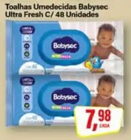 Rede Supermarket Toalhas Umedecidas Babysec Ultra Fresh C oferta