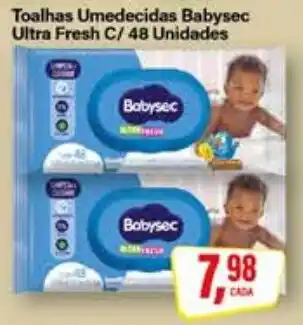 Rede Supermarket Toalhas Umedecidas Babysec Ultra Fresh C oferta