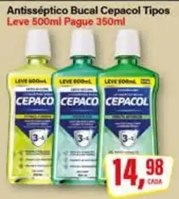Rede Supermarket Antisséptico Bucal Cepacol Tipos oferta