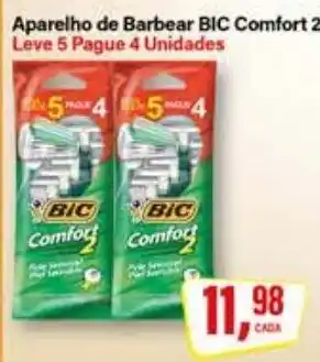 Rede Supermarket Aparelho de barbear bic comfort 2 oferta