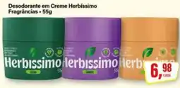 Rede Supermarket Desodorante em Creme Herbíssimo oferta
