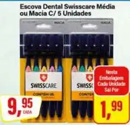 Rede Supermarket Escova Dental Swisscare Média ou Macia oferta