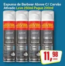 Rede Supermarket Espuma de Barbear Above C/ Carvão Ativado oferta