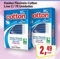 Rede Supermarket Hastes flexíveis cotton line c oferta
