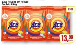 Rede Supermarket Lava Roupas em Pó Ace oferta