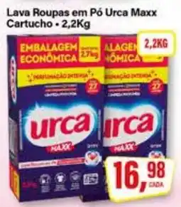 Rede Supermarket Lava Roupas em Pó Urca Maxx Cartucho oferta
