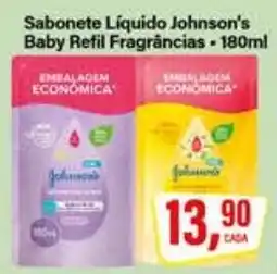 Rede Supermarket Sabonete Líquido Johnson's Baby Refil Fragrâncias oferta