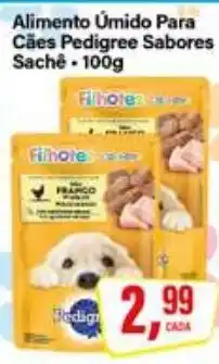 Rede Supermarket Alimento Úmido Para Cães Pedigree Sabores oferta