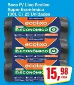 Rede Supermarket Saco P/ Lixo Ecolixo Super Econômico oferta