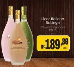Novo Atacarejo Licor Italiano Bottega oferta