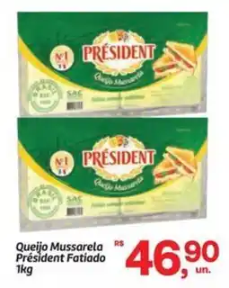 Fort Atacadista Queijo Mussarela Président Fatiado oferta