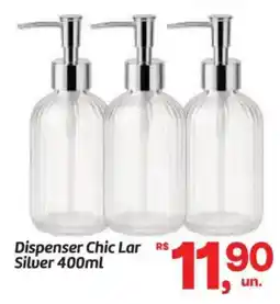 Fort Atacadista Dispenser Chic Lar Silver oferta