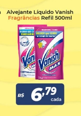 Atakarejo Alvejante liquido Vanish Fragrancias refil 500ml oferta