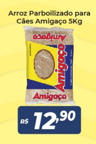 Atakarejo Arroz Parbolizado para Caes Amigaco 5kg oferta