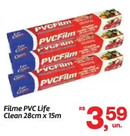 Fort Atacadista Filme PVC Life Clean 28cm x 15m oferta