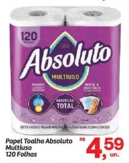 Fort Atacadista Papel Toalha Absoluto Multiuso 120 Folhas oferta