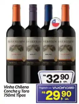 Fort Atacadista Vinho Chileno Concha y Toro Tipos oferta
