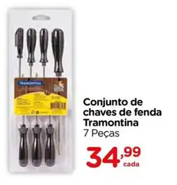 Carrefour Conjunto de chaves de fenda Tramontina oferta
