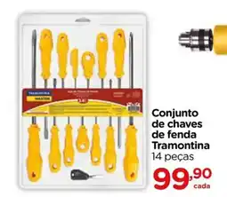 Carrefour Conjunto de chaves de fenda Tramontina 14 peças oferta