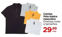 Carrefour Camisa Polo básica masculina oferta