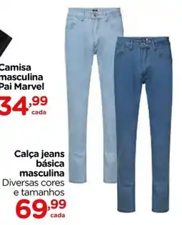 Carrefour Calça jeans básica masculina oferta