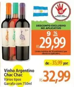 Atacadão Vinho Argentino Chac Chac oferta