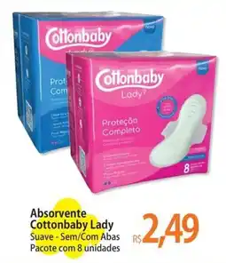 Atacadão Absorvente Cottonbaby Lady oferta