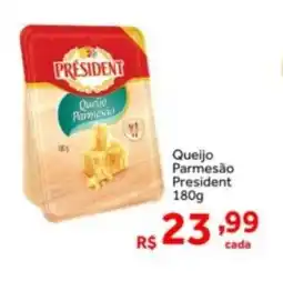 Shibata Supermercados Queijo Parmesão President oferta