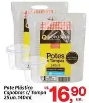 Fort Atacadista Copobras - pote plástico copobras c/ tampa oferta