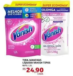 Assaí Atacadista Vanish - tira-manchas líquido tipos oferta