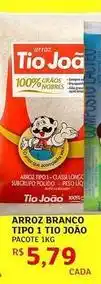 Assaí Atacadista Pacote - arroz branco tipo 1 tio joao oferta
