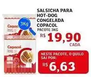 Assaí Atacadista Copacol - salsicha para hot-dog congelada oferta