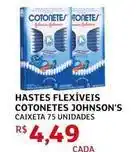 Assaí Atacadista Johnson's - hastes flexíveis cotonetes oferta