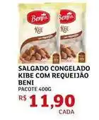 Assaí Atacadista Pacote - salgado congelado kibe com requeijão oferta