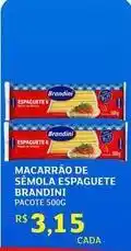 Assaí Atacadista Brandini - macarrão de semola espaguete oferta