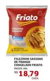 Assaí Atacadista Friato - filezinho sassami de frango congelado oferta